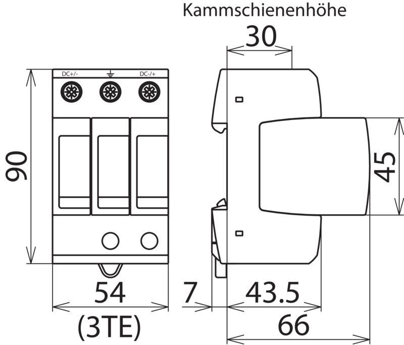 Ueberspannungsableiter Typ 2 DEHNguard M Mehrpolig fuer PV-Anlagen bis 150V DC – Bild 2 von 2