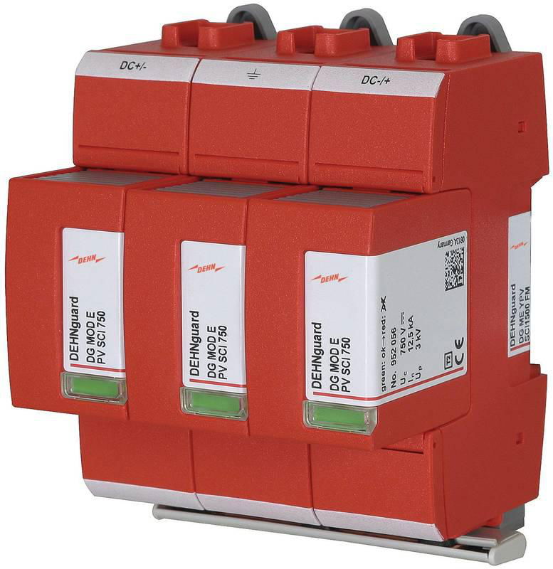 Ueberspannungsableiter Typ 2 DEHNguard ME Mehrpolig fuer PV-Anlagen bis 1500V DC FM