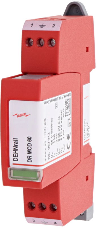 Ueberspannungsableiter Typ 3 DEHNrail M 2-polig 60V fuer Industrieelektronik
