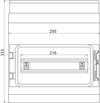 Isolierstoffgehaeuse Aufputz IP54 f.Reiheneinbaugeraete 12 Teilungseinheit.
