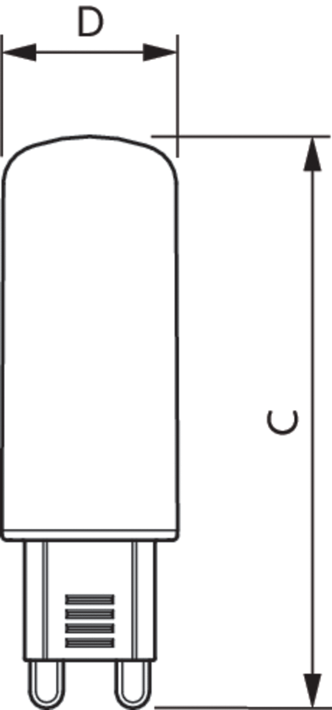 CorePro LEDcapsule G9 Stiftsockellampen -  LED-lamp/Multi-LED -  Systemleistung: 4.8 W -  Energieeffizienzklasse: E -  Ähnlichste Farbtemperatur: 2700