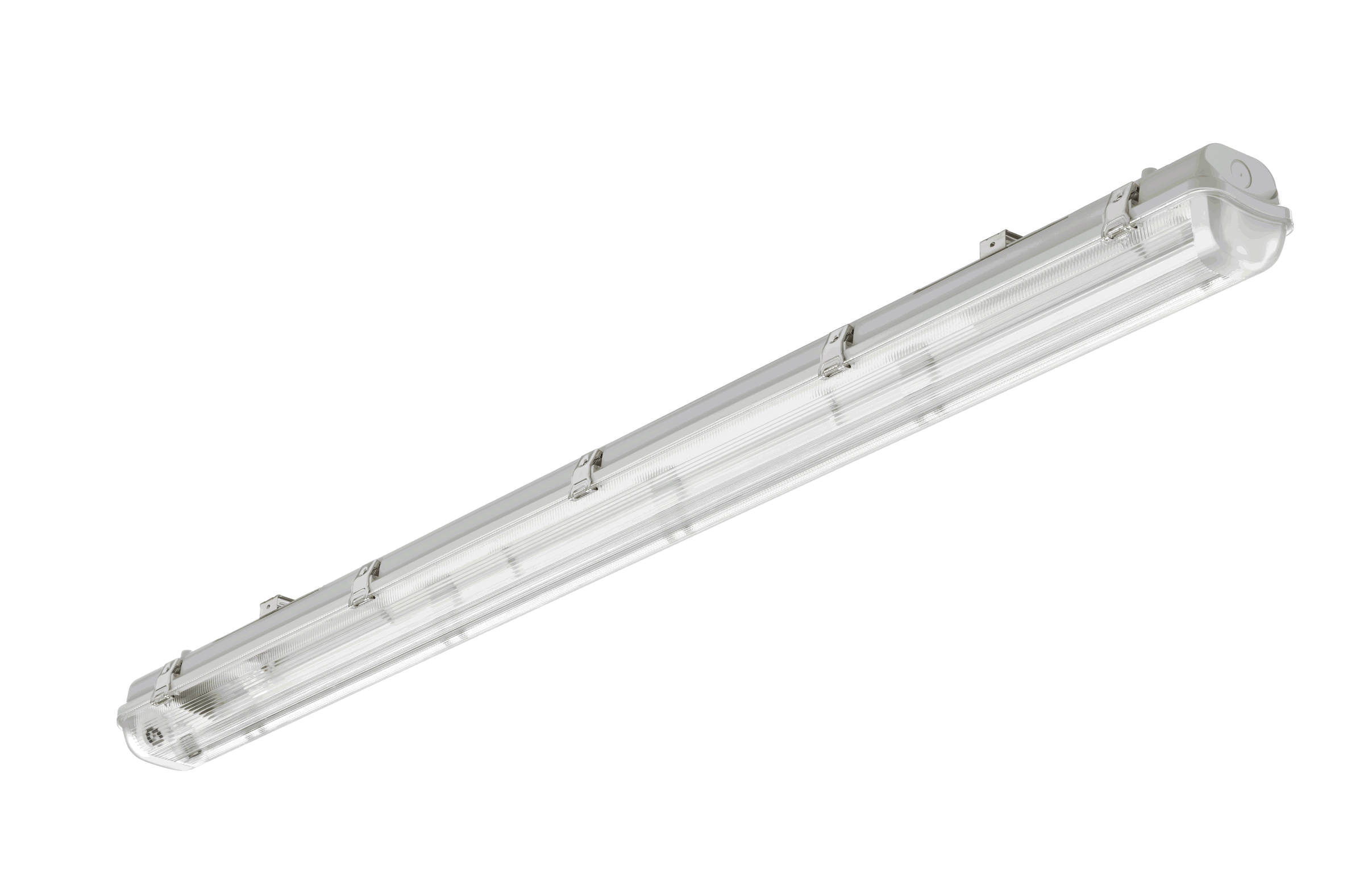 Ledinaire Feuchtraumleuchte Leergehäuse WT050C für T8 LED-Röhren, L1200 mm, IP65, IK08