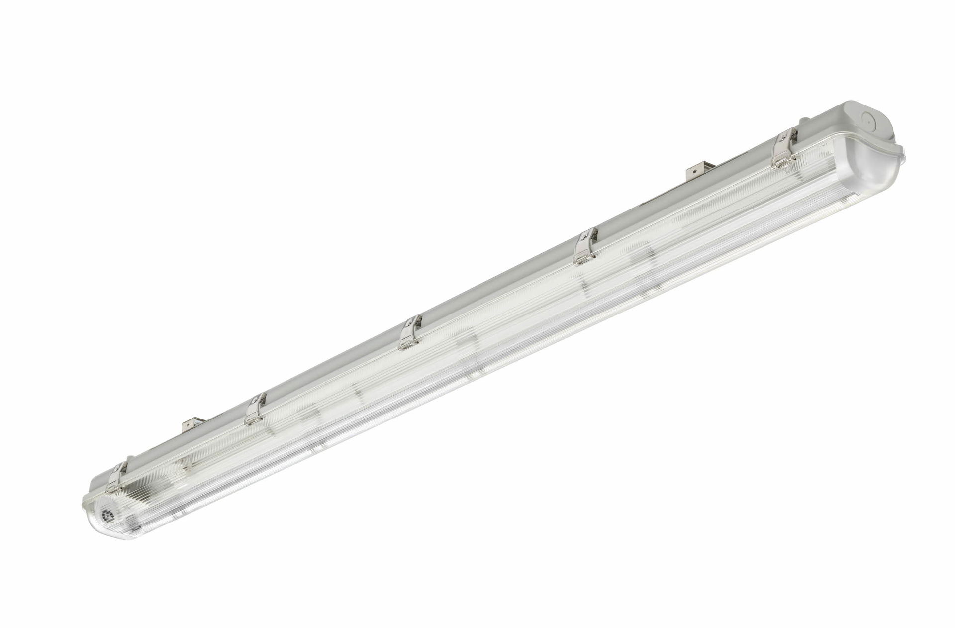 Ledinaire Feuchtraumleuchte Leergehäuse WT050C für T8 LED-Röhren, L1500 mm, IP65, IK08