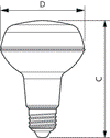CorePro LEDspot-Reflektoren E27/E14 -  LED-lamp/Multi-LED -  Systemleistung: 4 W -  Energieeffizienzklasse: F -  Ähnlichste Farbtemperatur: 2700 K