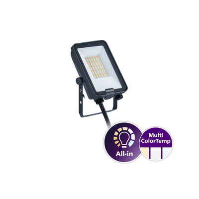 Ledinaire All-in-Scheinwerfer, 30 W, 3300 lm, 3600 lm, 3000 K, 4000 K, 6500 K, CRI80, Symmetrisch, IP65