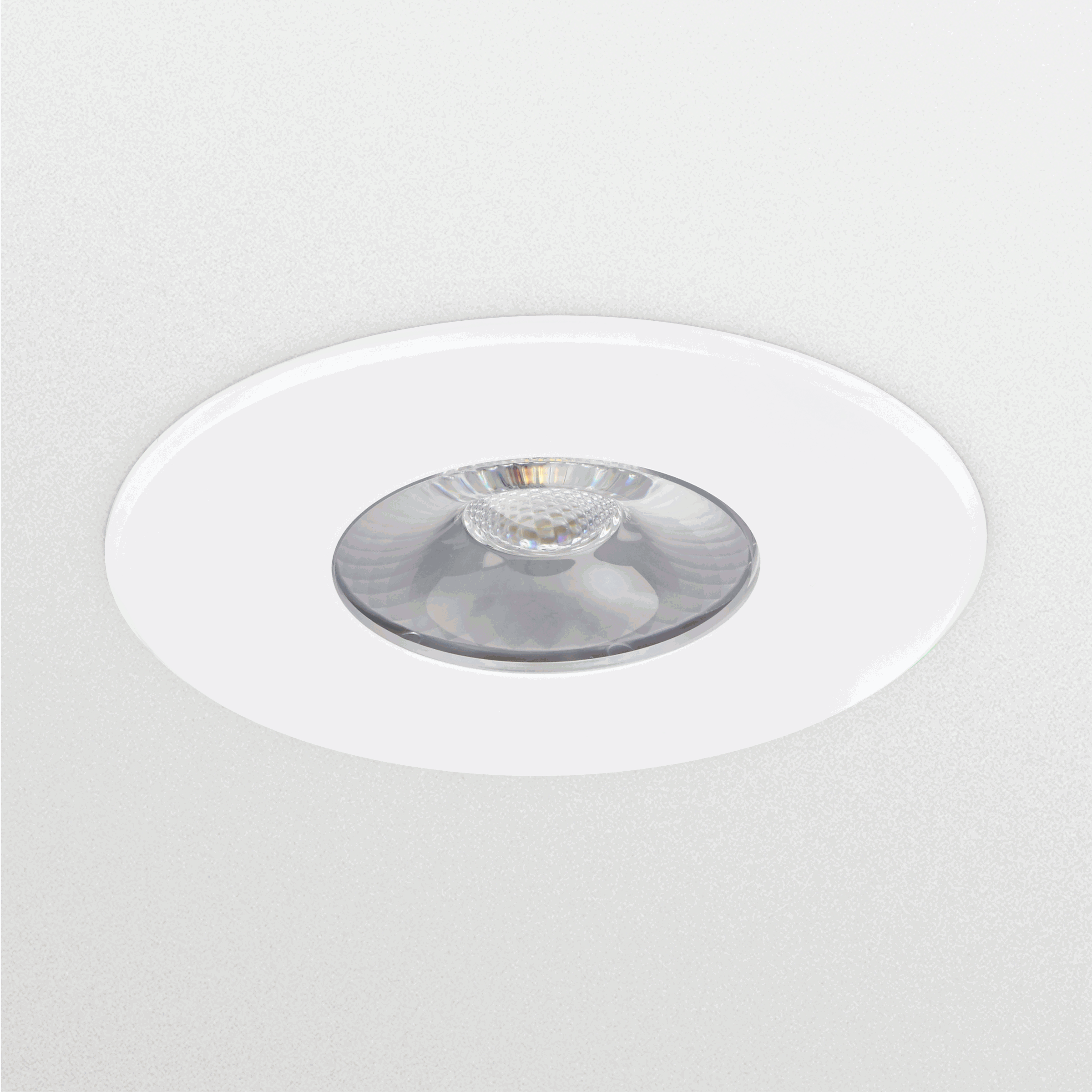 CoreLine Einbaustrahler Gen2, Fixed, 7.2 W, D78 mm, 650 lm, 3000 K, Phasenanschnitt-Dimmen, Breitstrahlend (WB), Weiß, IP20/65