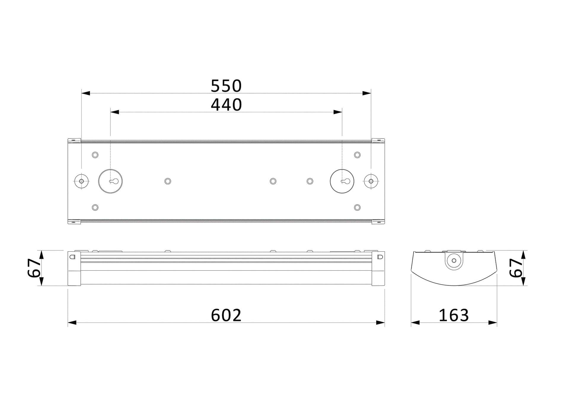 CoreLine FastSet, LED-Anbauleuchte, All-in, 20 W, 17 W, 14 W, 12 W, L602 mm, 1700 lm, 1900 lm, 2200 lm, 2600 lm, 3000 K, 4000 K – Bild 22 von 25