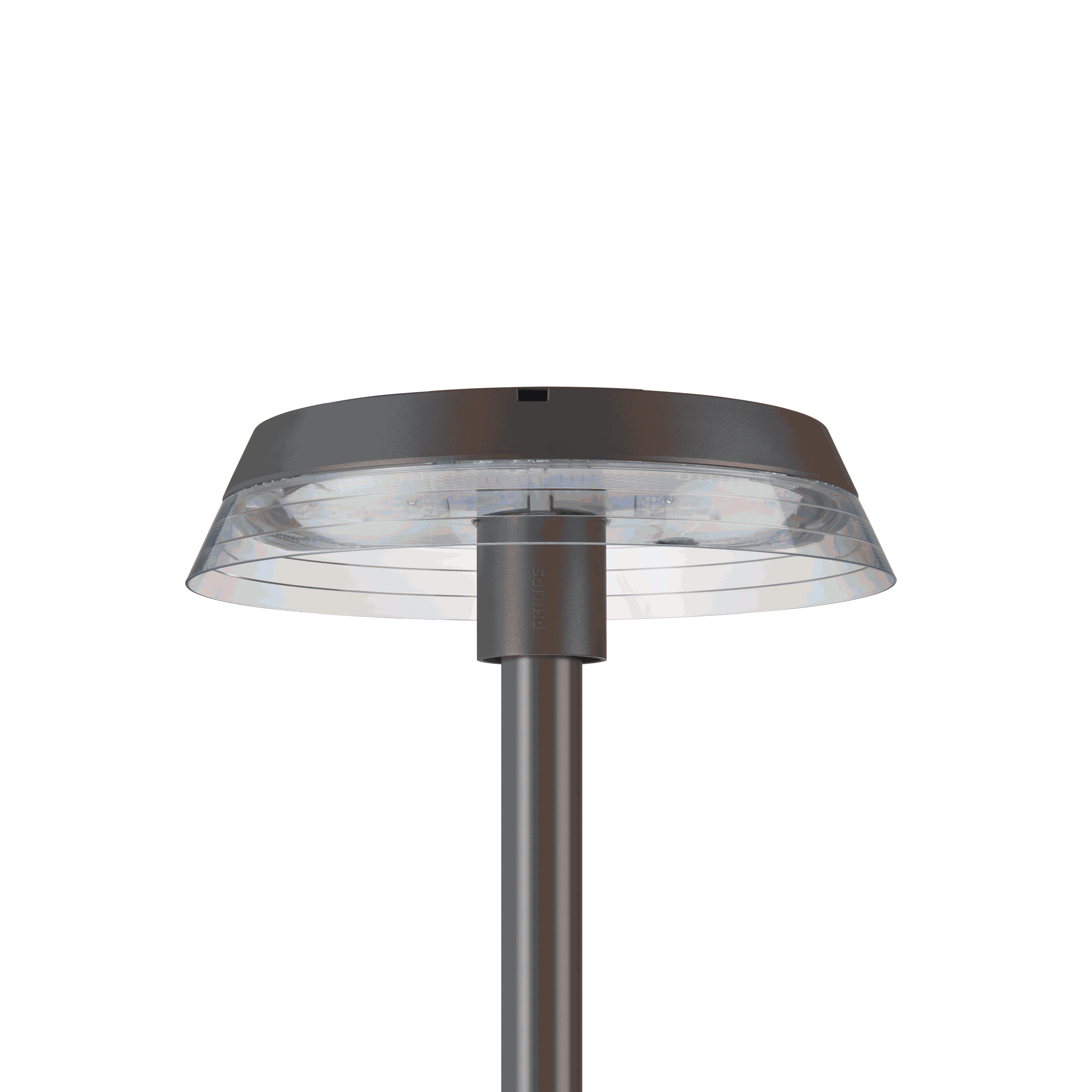 TownTune Central Post-Top DR, Urban road & street light, 49.5 W, 4620 lm, 3000 K, CRI80, Safety class II, IP66, STD