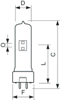 MSD -  Studio-, projection- and photo lamp -  Systemleistung: 250 W -  Ähnlichste Farbtemperatur: 8100 K