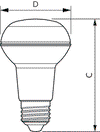 CorePro LEDspot-Reflektoren E27/E14 -  LED-lamp/Multi-LED -  Systemleistung: 3 W -  Energieeffizienzklasse: G -  Ähnlichste Farbtemperatur: 2700 K