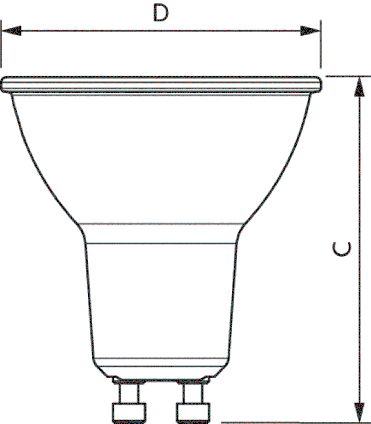MASTER LEDspot & Value GU10 Hochvolt-Reflektorlampen -  LED-lamp/Multi-LED -  Systemleistung: 2.8 W -  Energieeffizienzklasse: E – Bild 6 von 6