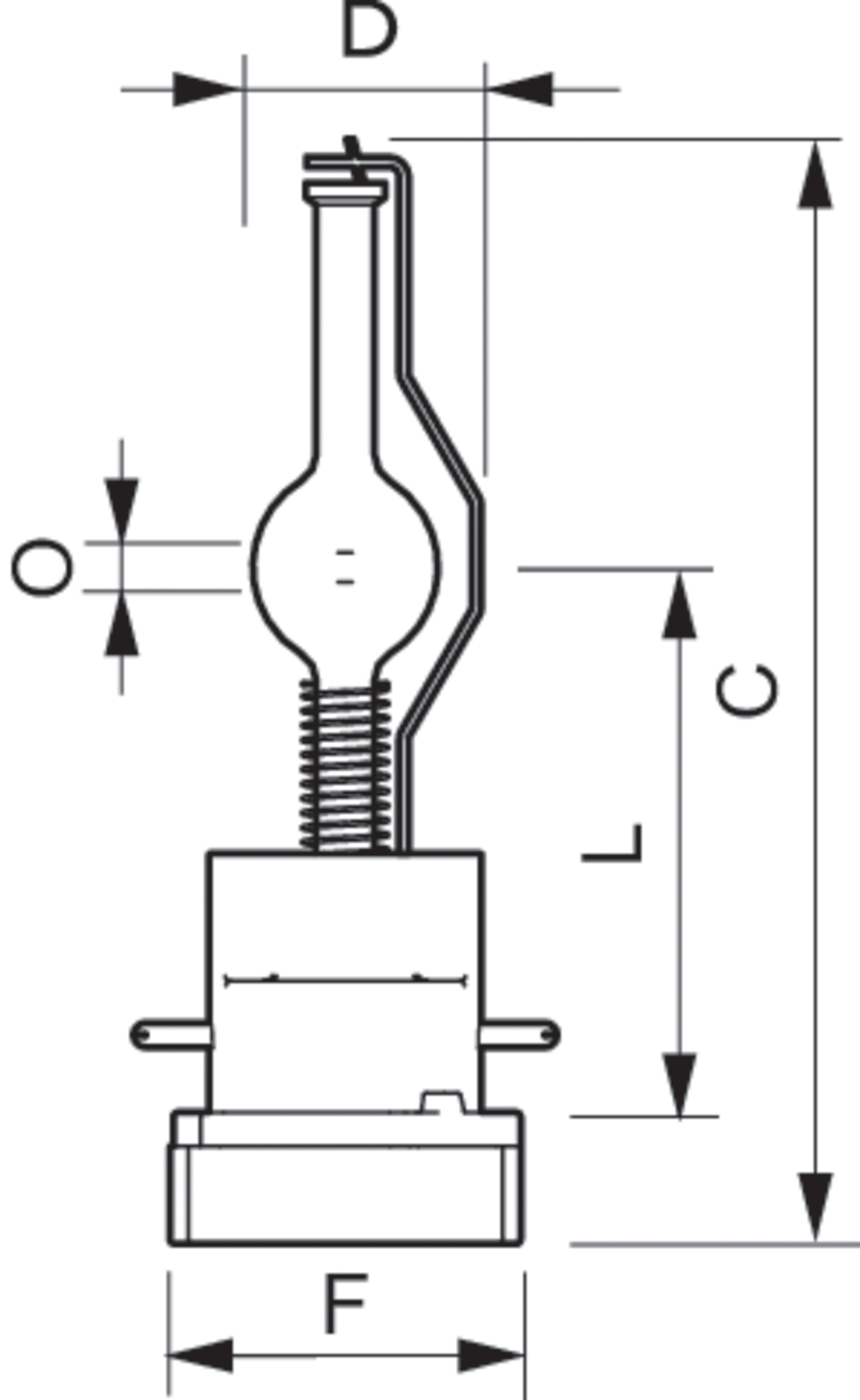 MSR Platinum (Studio) -  Studio-, projection- and photo lamp -  Systemleistung: 786 W -  Ähnlichste Farbtemperatur: 6000 K