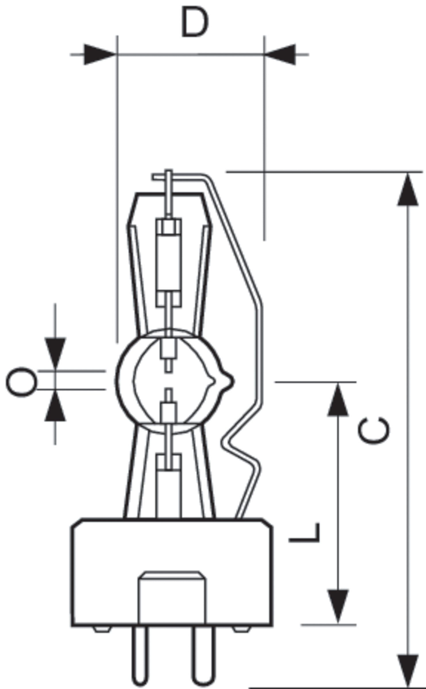 MSR Short Arc -  Studio-, projection- and photo lamp -  Systemleistung: 700 W -  Ähnlichste Farbtemperatur: 5600 K