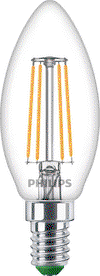 MASTER UltraEfficient LED-Lampen in Kerzen- und Tropfenform -  LED-lamp/Multi-LED -  Systemleistung: 2.3 W -  Energieeffizienzklasse: A