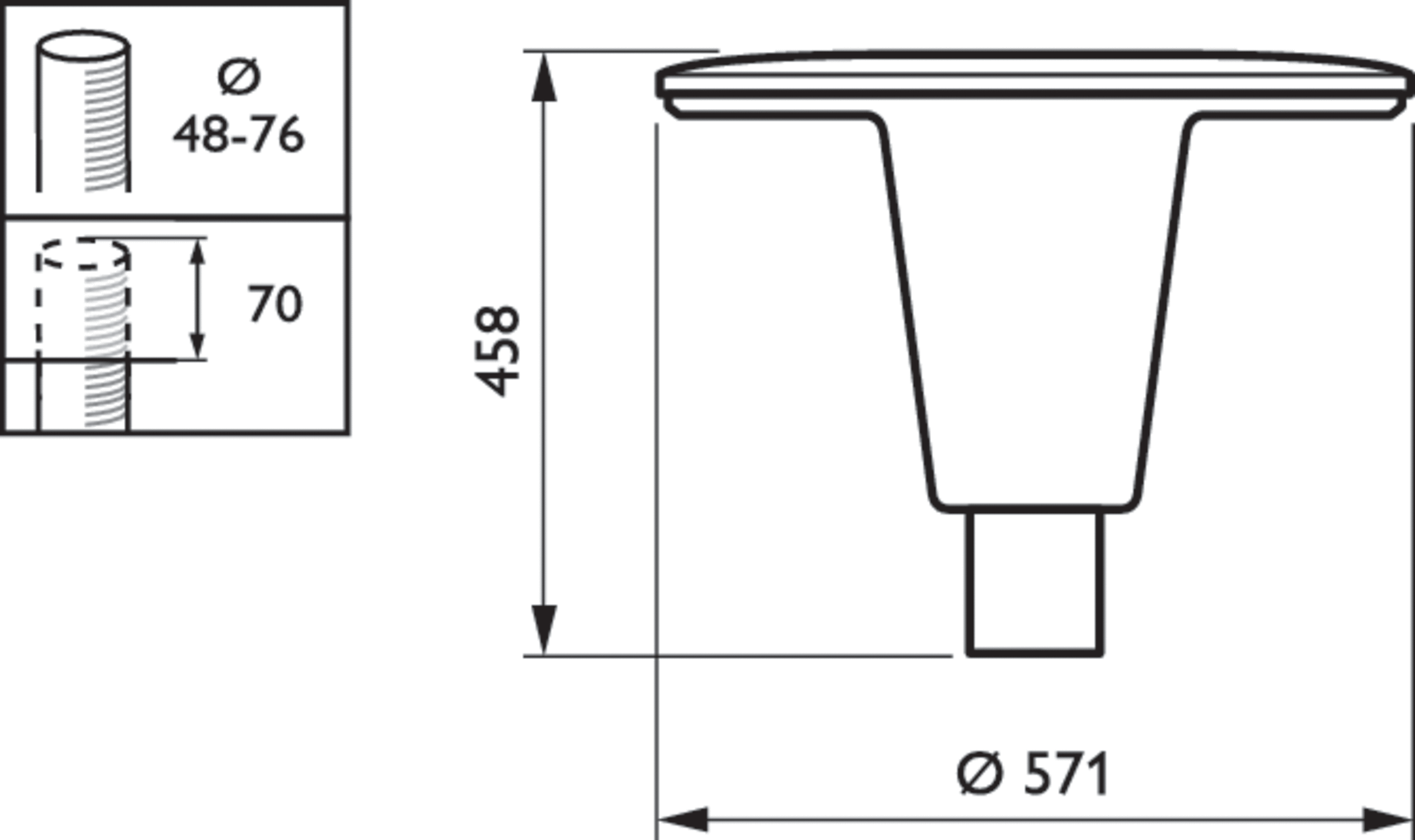 TownGuide Performer, Urban road & street light, 11 W, 1110 lm, 4000 K, CRI70, Safety class II, IP66, SRG6-6