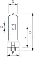 Architectural MSD -  Studio-, projection- and photo lamp -  Systemleistung: 575 W -  Ähnlichste Farbtemperatur: 6000 K