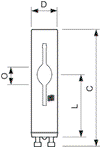 MASTERColour CDM-Tm Elite Mini -  Halogen metal halide lamp without reflector -  Systemleistung: 39.1 W -  Energieeffizienzklasse: F