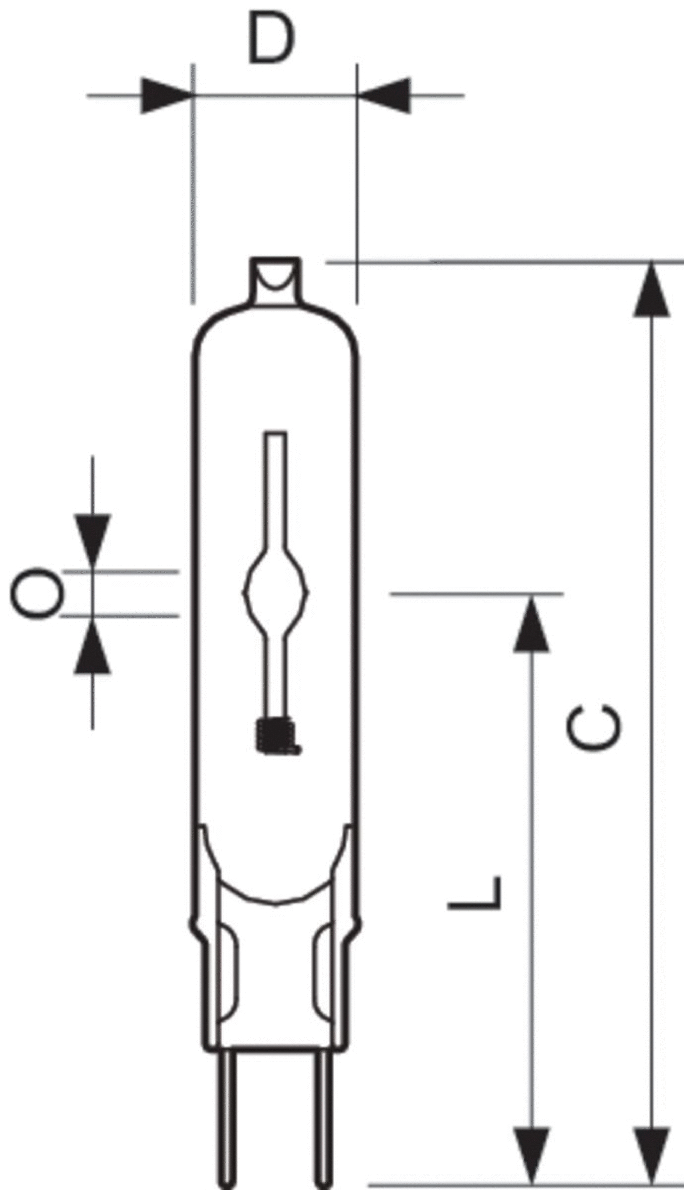 MASTERColour CDM-TC Elite -  Halogen metal halide lamp without reflector -  Systemleistung: 39.1 W -  Energieeffizienzklasse: F