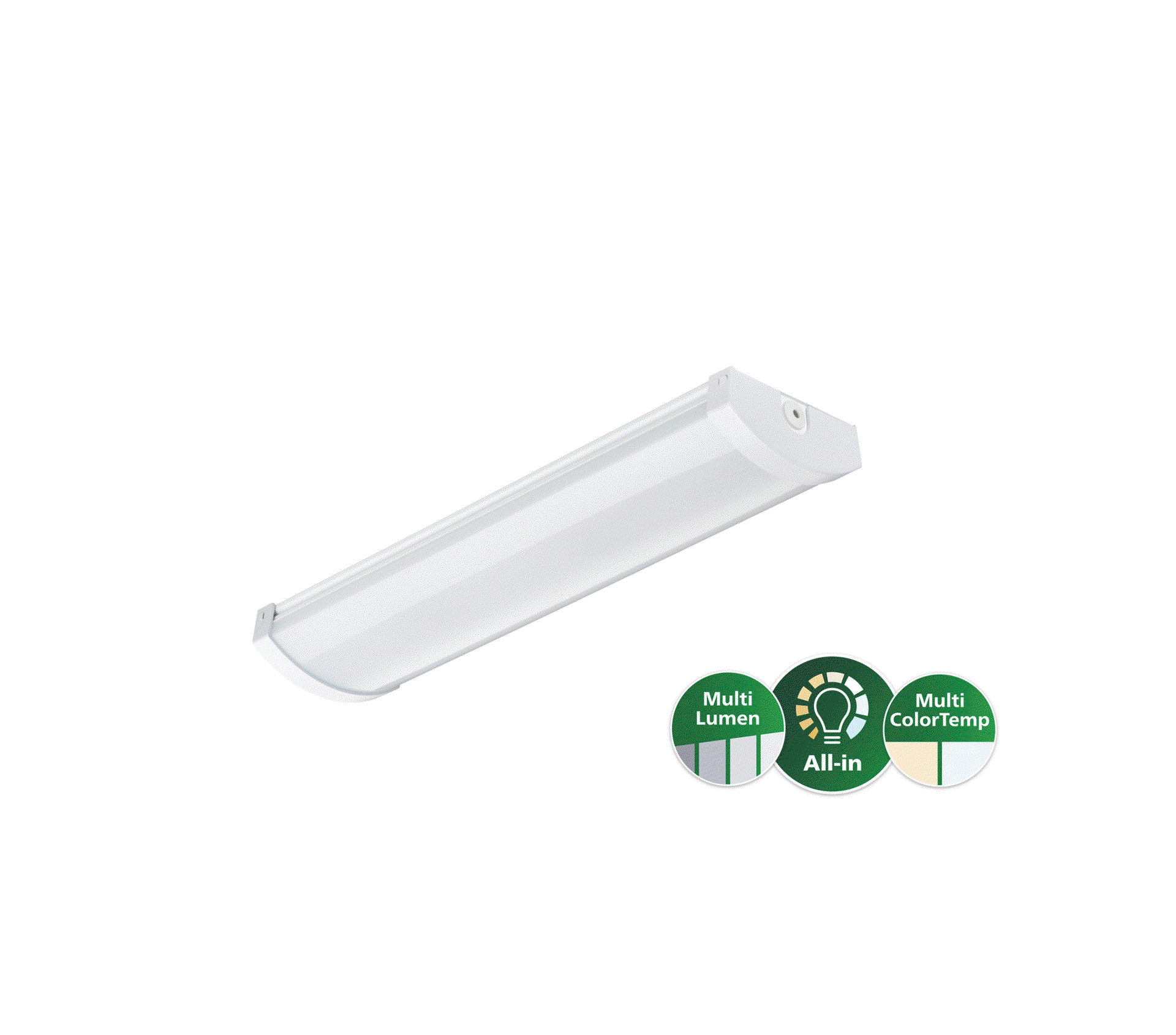 CoreLine FastSet, LED-Anbauleuchte, All-in, 20 W, 17 W, 14 W, 12 W, L602 mm, 1700 lm, 1900 lm, 2200 lm, 2600 lm, 3000 K, 4000 K – Bild 2 von 25