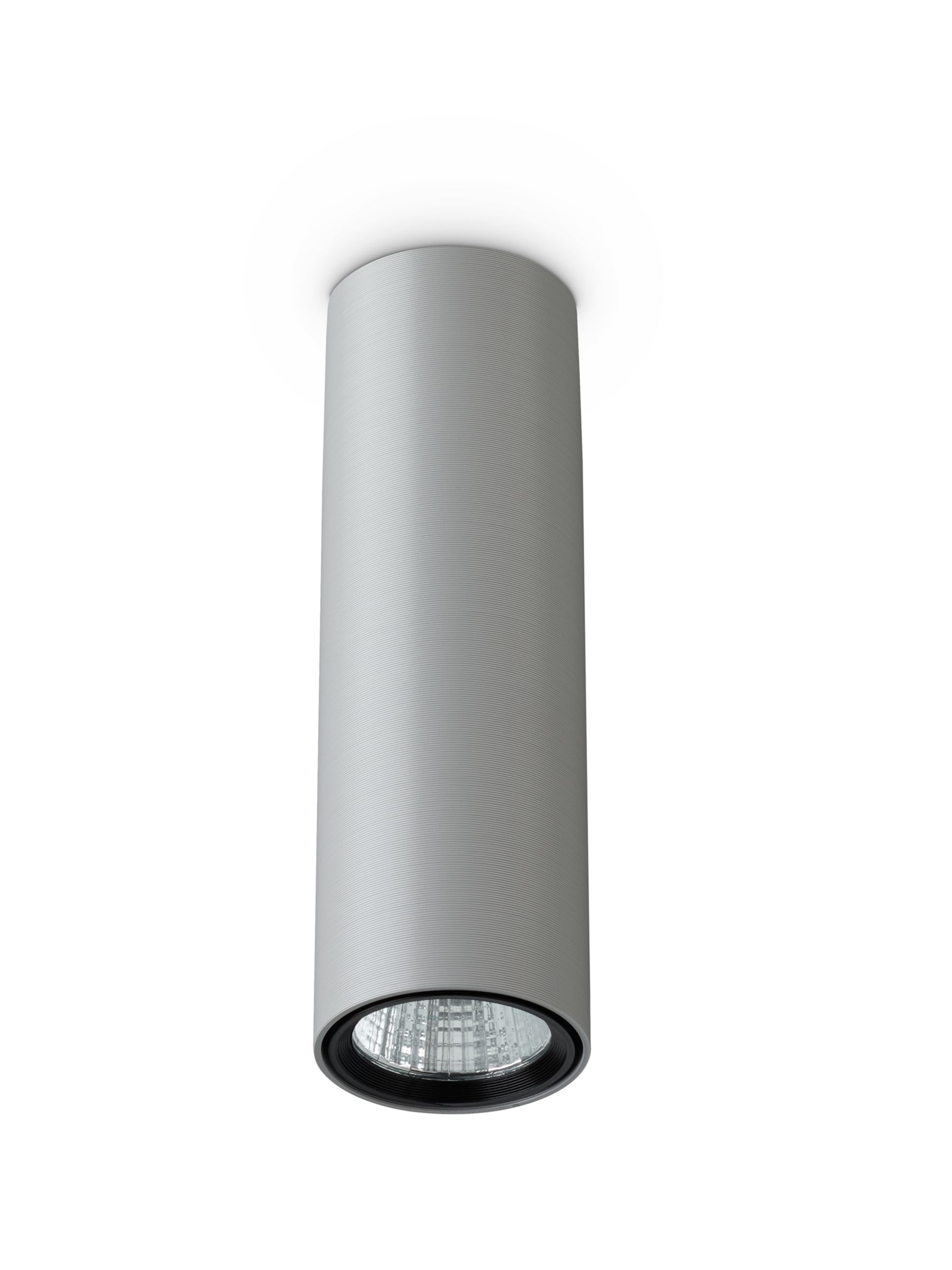 GreenSpace Evo Mini-Zylinder, Surface-mounted, 3D printed, 6.9 W, 790 lm, 3000 K, CRI90, DALI-regelbar, Interact Ready