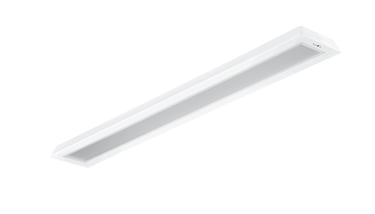 FlexBlend, Anbauleuchten, 26 W, 1200x200 mm  H73 mm, 3600 lm, 4000 K, CRI90, Kabellos, Interact Ready, UGR19, EL-DC – Bild 2 von 5