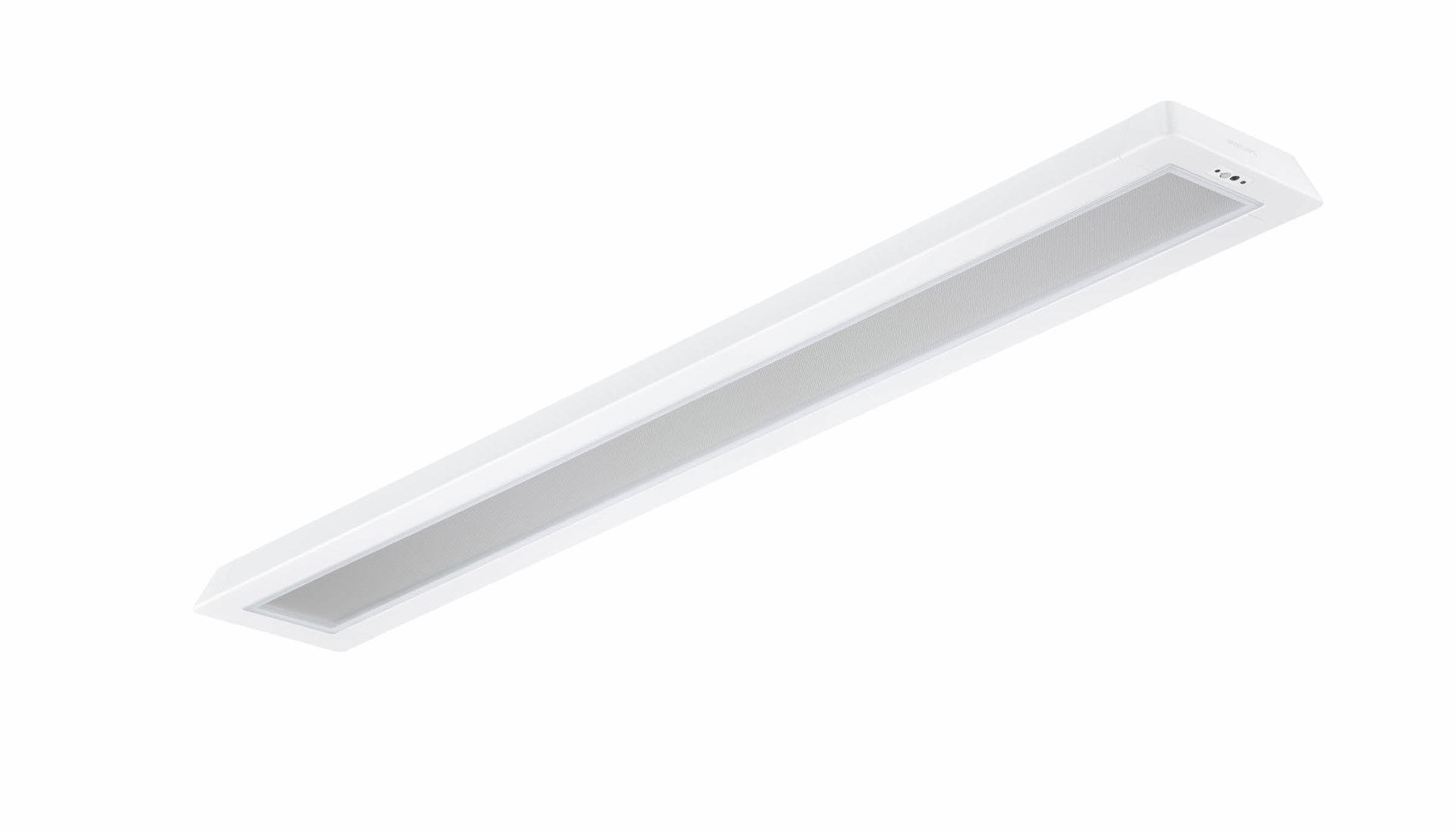 FlexBlend, Anbauleuchten, 26 W, 1200x200 mm  H73 mm, 3600 lm, 4000 K, CRI90, Kabellos, Interact Ready, UGR19, EL-DC