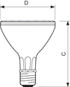 MASTERColour CDM-R Elite -  Halogen metal halide reflector lamp -  Systemleistung: 73.2 W -  Energieeffizienzklasse: G