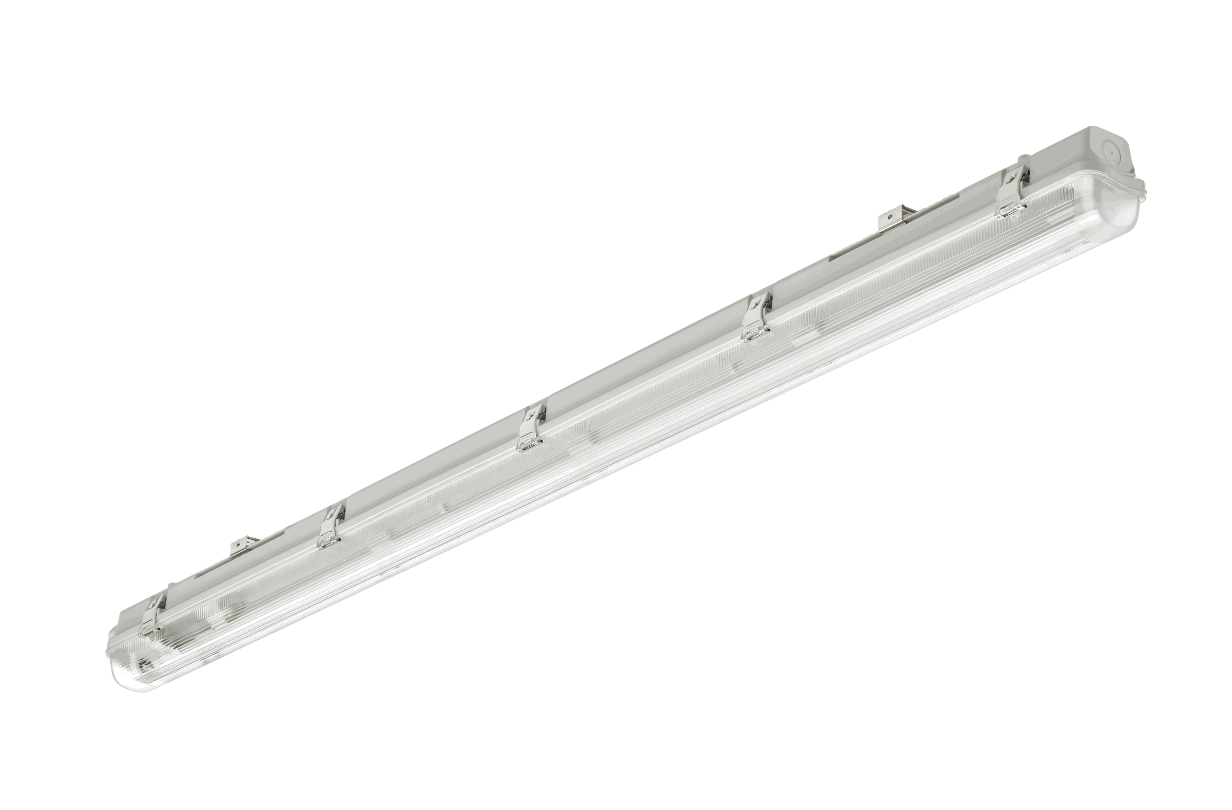 Ledinaire Feuchtraumleuchte Leergehäuse WT050C für T8 LED-Röhren, L1200 mm, IP65, IK08