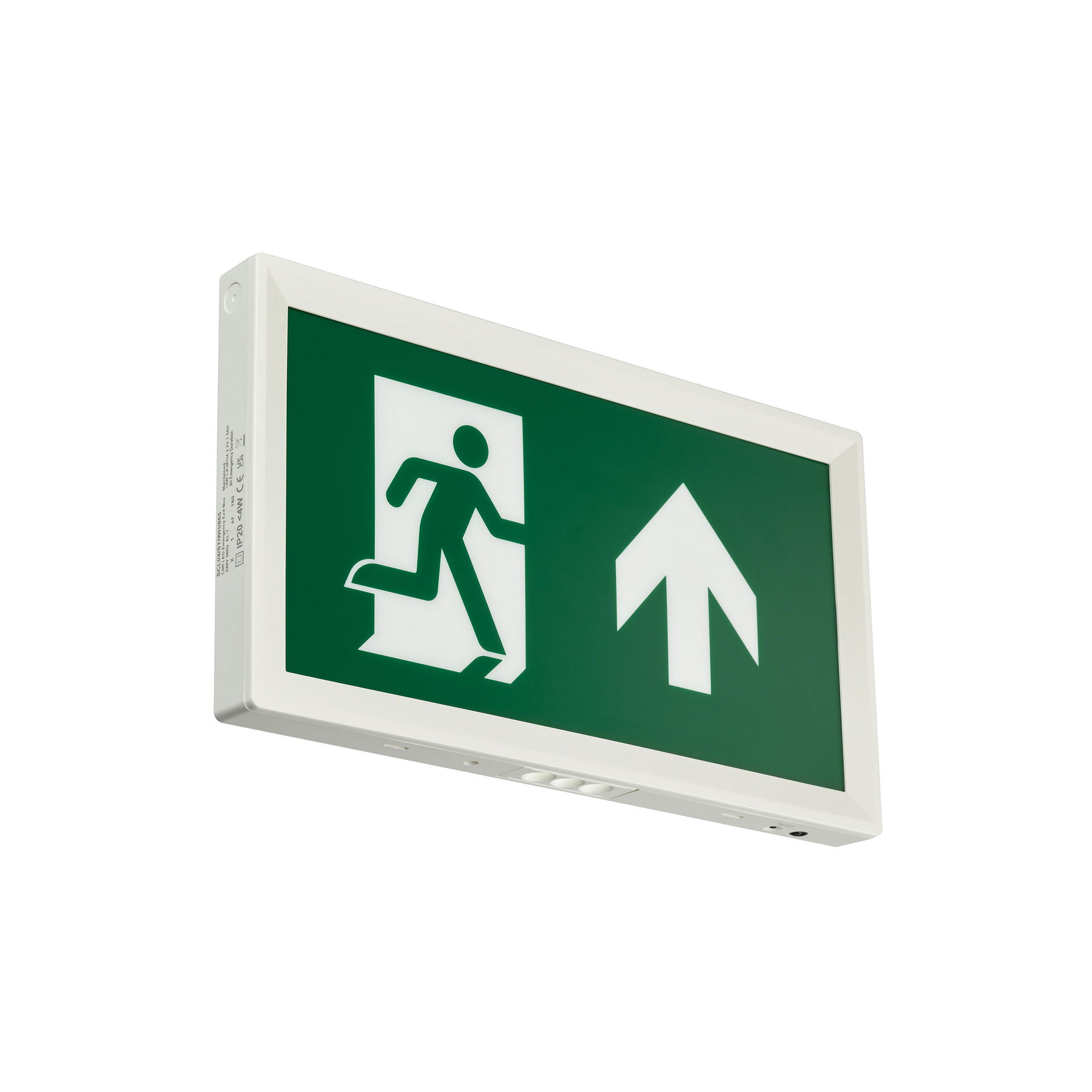 Ausgangsbeschilderung, Illuminated emergency exit sign, 4 W, 4 W, 330x186mm  H30 mm, 85 lm, 6500 K, IP20, ELP3h, Dauerhaft – Bild 3 von 6
