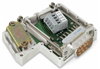PROFIBUS-Feldbusstecker mit D-Sub-Stecker 9-polig lichtgrau
