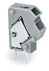 Anreihbare 2-Leiter-Leiterplattenklemme 0,75 mm² Rastermaß 5/5,08 mm lichtgrau