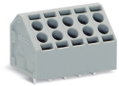 2-Leiter-Leiterplattenklemme 1,5 mm² Rastermaß 5 mm grau