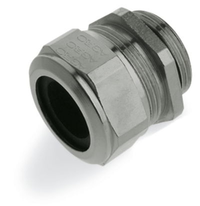 Leitungsverschraubung M25 x 1,5 mit O-Ring Messing silberfarben