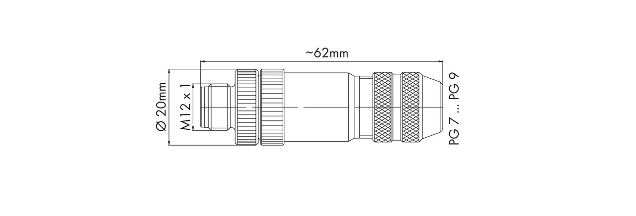Zubehör M12-Stecker, axial 5-polig – Bild 3 von 4