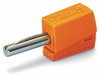 Bananenstecker für Buchsendurchmesser 4 mm orange