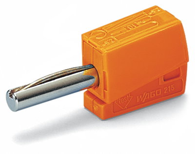 Bananenstecker für Buchsendurchmesser 4 mm orange