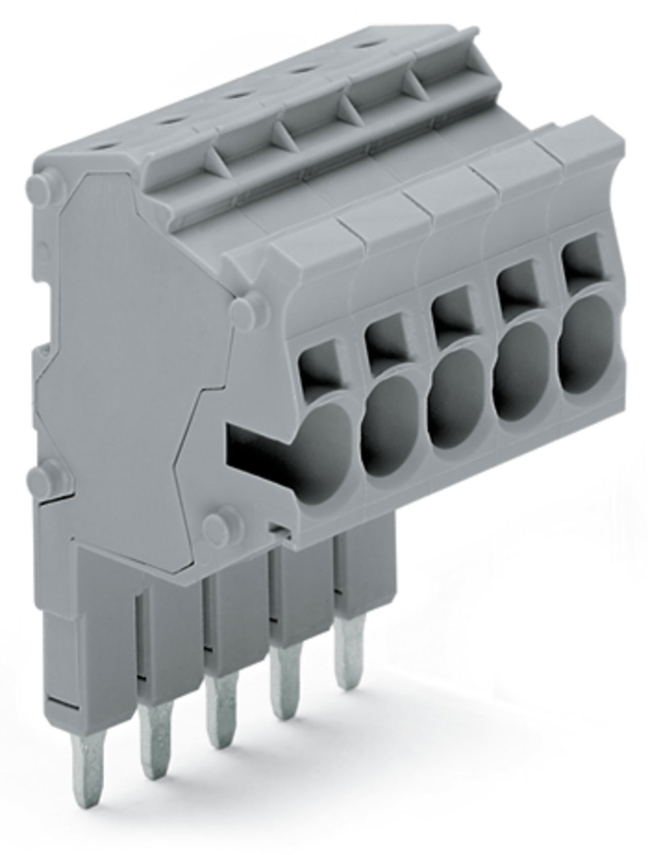 Modularer TOPJOB®S-Steckverbinder anreihbar für Brückerschlitze grau