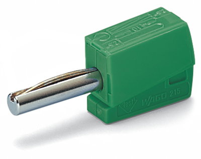 Bananenstecker für Buchsendurchmesser 4 mm grün