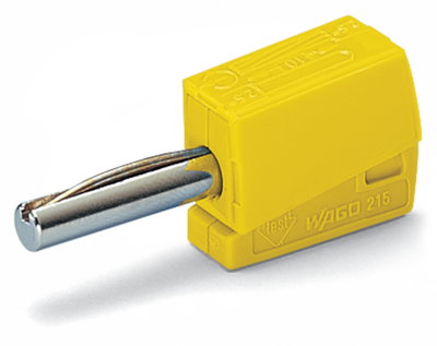 Bananenstecker für Buchsendurchmesser 4 mm gelb