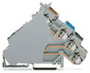 4-Leiter-Initiatorenklemme für PNP (plus)-schaltende Initiatoren für Sicherungsstecker grau
