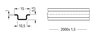 Stahltragschiene 15 x 5,5 mm 1 mm dick silberfarben