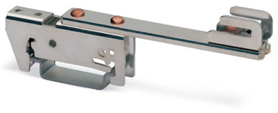 Sammelschienenhalter für Sammelschienen Cu 10 mm x 3 mm einseitig, gerade silberfarben