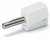 Bananenstecker für Buchsendurchmesser 4 mm weiß