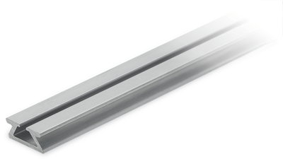 Aluminiumtragschiene 1000 mm lang 18 mm breit silberfarben
