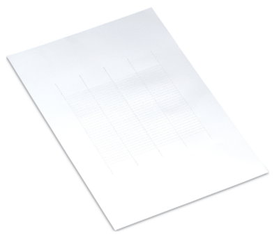 Einsteckschild weiß