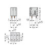 Leiterplattenklemme 4 mm² Rastermaß 5 mm grau
