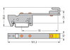 Sammelschienenhalter für Sammelschienen Cu 10 mm x 3 mm einseitig, gerade silberfarben