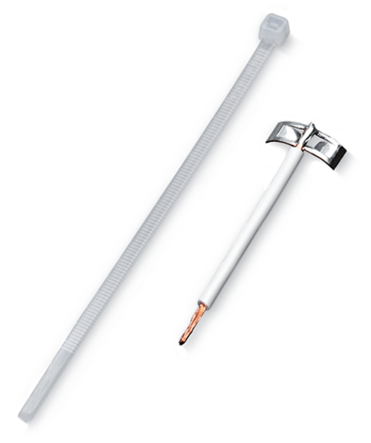 Schirmübergabe inklusive Kabelbinder für Schirmdurchmesser 5 mm bis 10 mm 60 mm lang