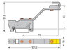 Sammelschienenhalter für Sammelschienen Cu 10 mm x 3 mm einseitig, abgewinkelt silberfarben