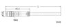 Sensor-/Aktorleitung M8-Stecker  axial 3-polig